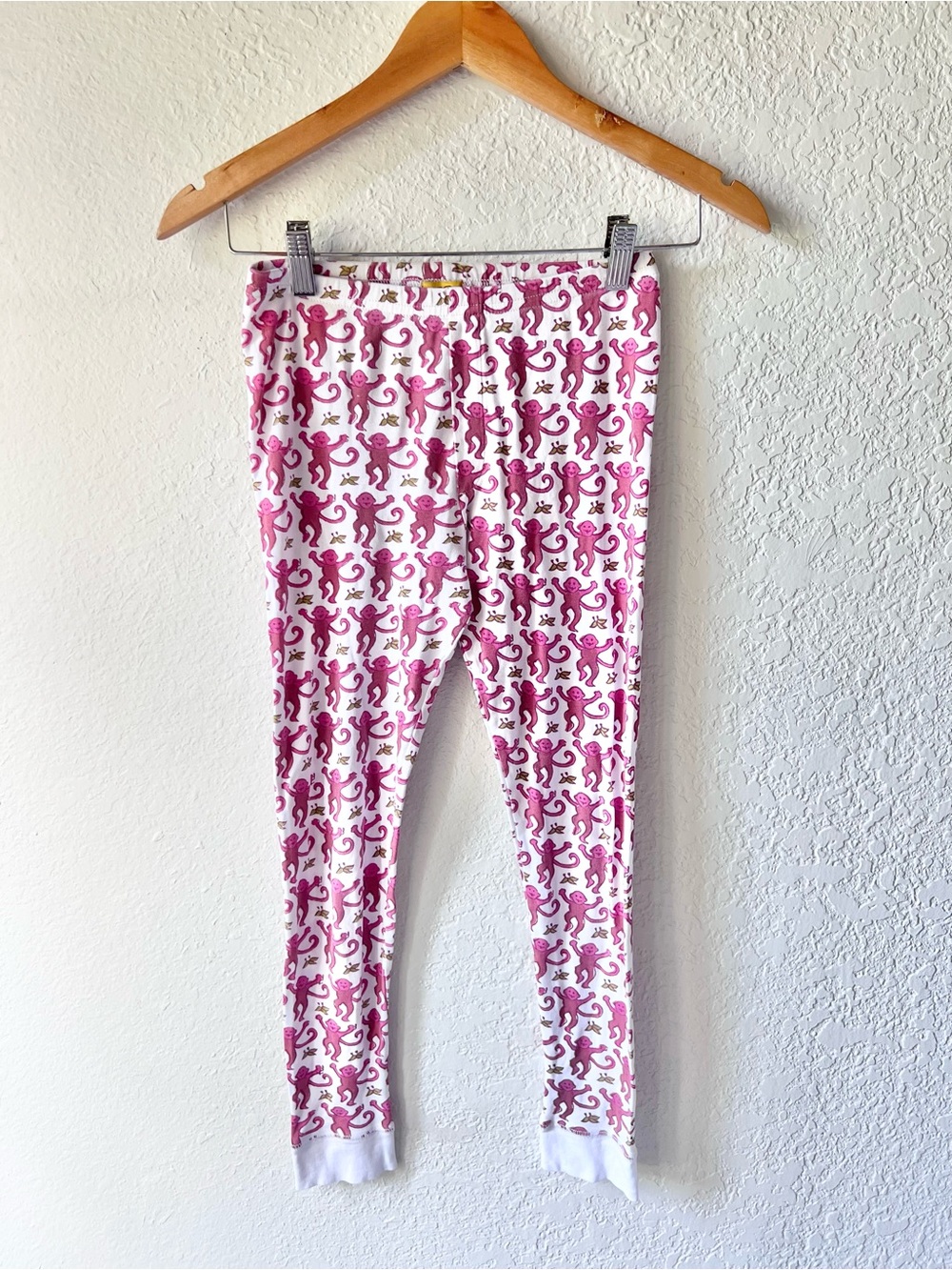 Roberta Roller Rabbit Pink Monkey Pajama Bottoms Sz 10